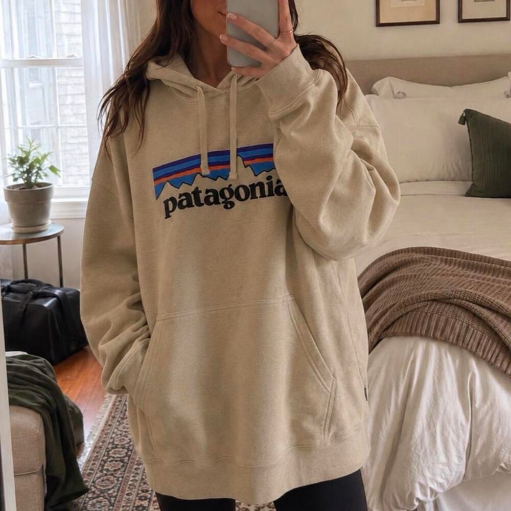 Patagonia Uprisal Logo Hoodie, Tan / Beige : Women’s XXL / Men’s XL